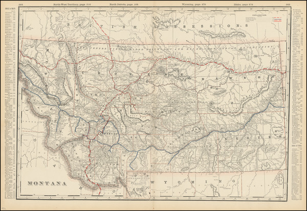 44-Montana Map By Rand McNally & Company