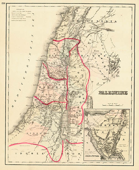 3-Asia and Holy Land Map By O.W. Gray