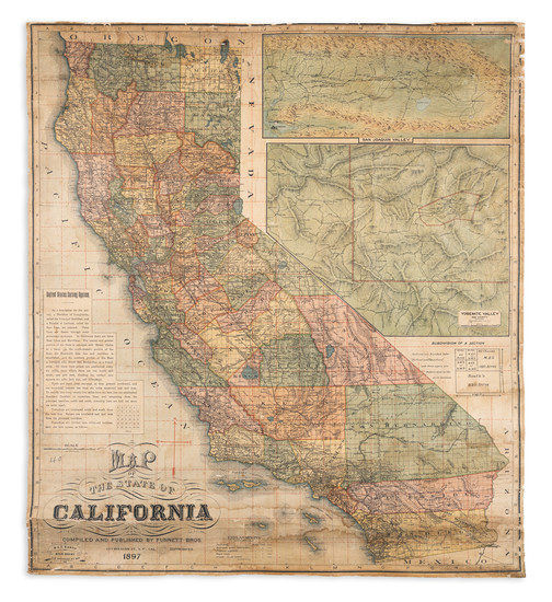 32-Baja California and Yosemite Map By Punnett Brothers