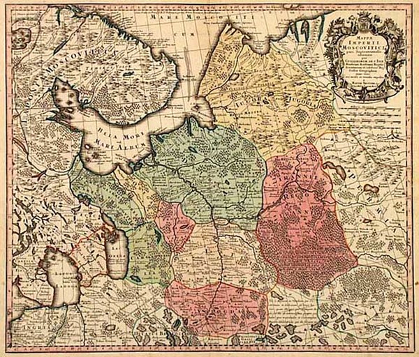 56-Europe and Russia Map By Matthaus Seutter