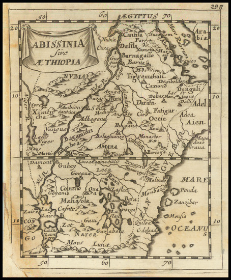 62-East Africa Map By Johann Christoph Beer