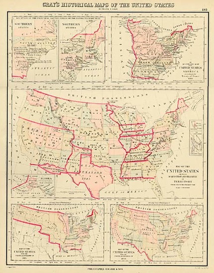 81-United States Map By O.W. Gray