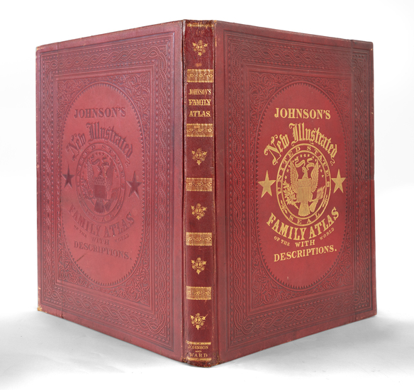 76-Atlases Map By Benjamin P Ward  &  Alvin Jewett Johnson