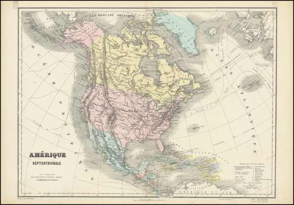 13-North America Map By Charles Perigot