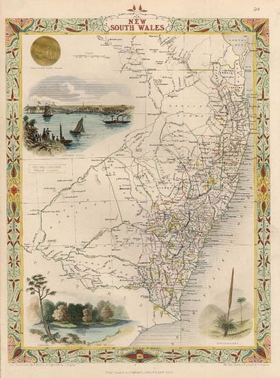 72-Australia & Oceania and Australia Map By John Tallis