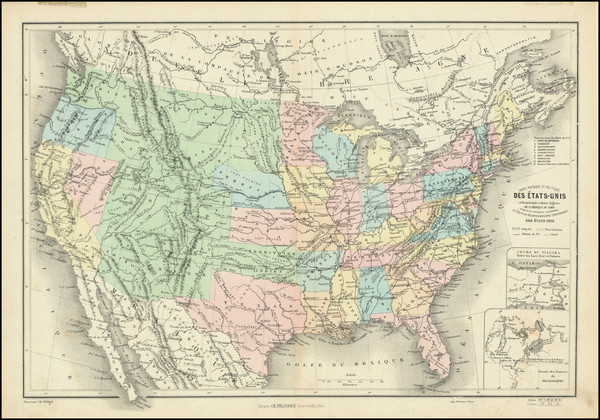 56-United States Map By Charles Perigot