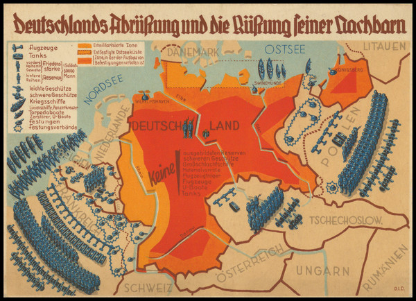 61-World War II and Germany Map By Deutscher Lichtbilddienst GmbH