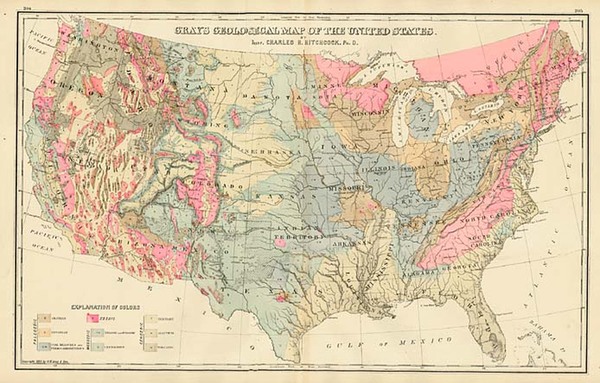 45-United States Map By O.W. Gray & Son