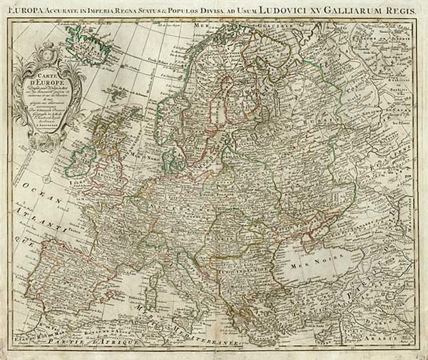 28-Europe and Europe Map By Johannes Covens  &  Cornelis Mortier