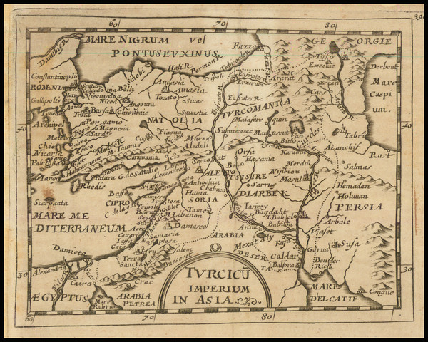 59-Turkey & Asia Minor Map By Johann Christoph Beer