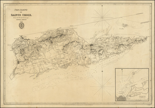 12-Virgin Islands Map By British Admiralty