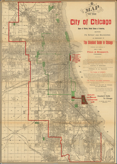 77-Chicago Map By Rand McNally & Company