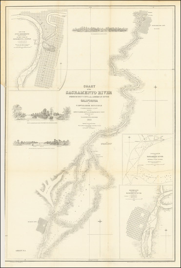 9-California and Other California Cities Map By Cadwalader Ringgold