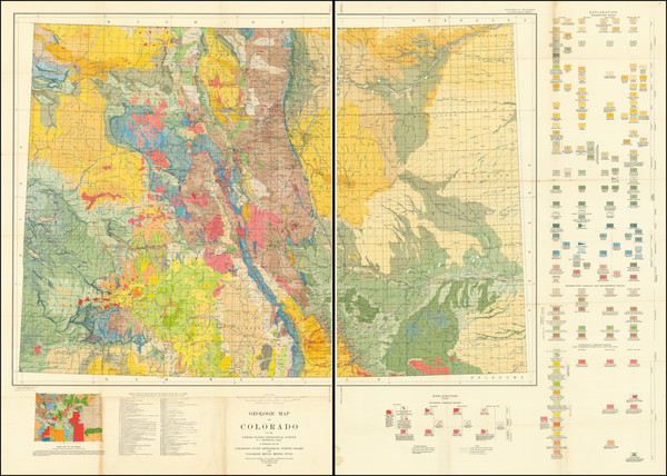 35-Colorado and Colorado Map By U.S. Geological Survey