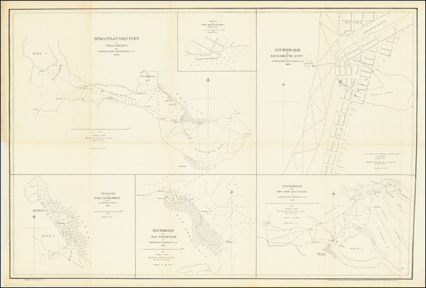 67-California and San Francisco & Bay Area Map By Cadwalader Ringgold