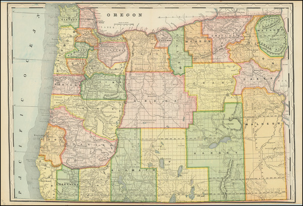 52-Oregon Map By Pacific Coast Atlas