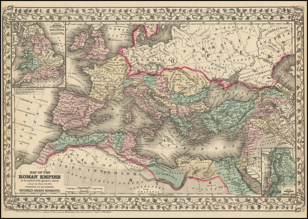 17-Europe Map By Samuel Augustus Mitchell