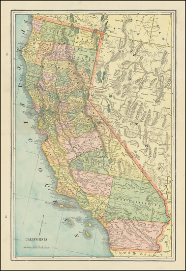 59-California Map By George F. Cram