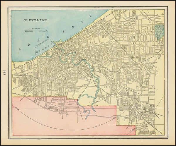 72-Ohio Map By George F. Cram