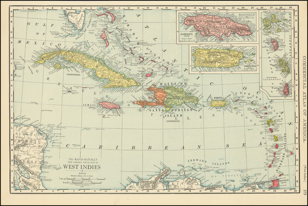 53-Caribbean Map By Rand McNally & Company