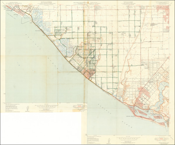 57-California and Other California Cities Map By U.S. Geological Survey