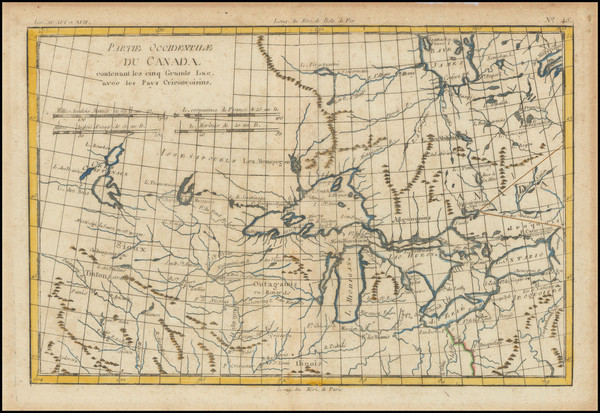 33-Midwest, Michigan, Minnesota, Wisconsin and Western Canada Map By Rigobert Bonne