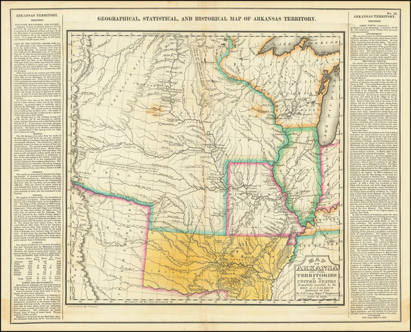 48-Arkansas, Midwest, Plains and Missouri Map By Henry Charles Carey  &  Isaac Lea