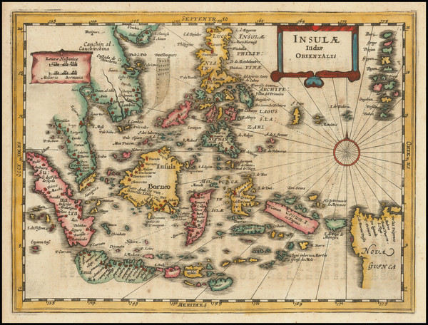 32-Philippines, Indonesia, Malaysia and Thailand, Cambodia, Vietnam Map By  Gerard Mercator / Jodo