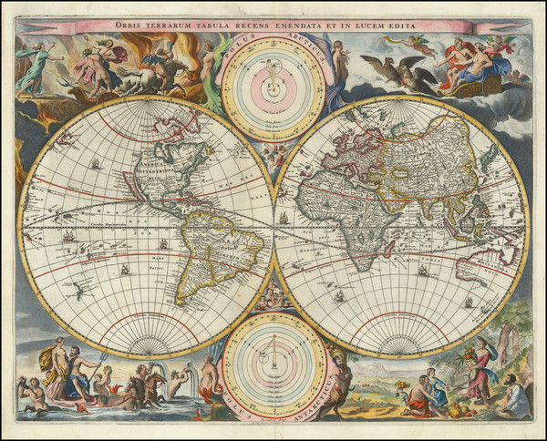 57-World and California as an Island Map By Daniel Stoopendahl