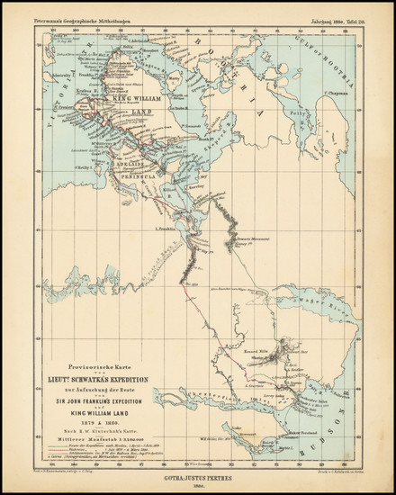 71-Polar Maps and Canada Map By Augustus Herman Petermann