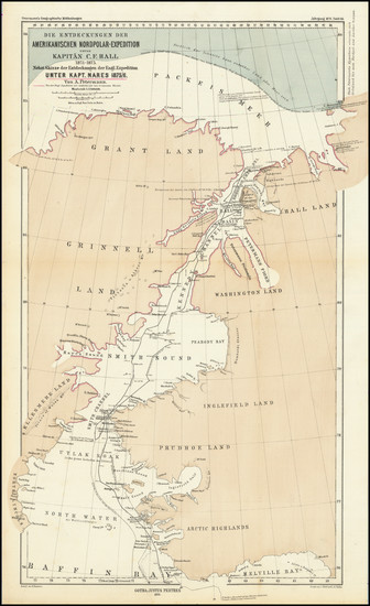 13-Polar Maps and Eastern Canada Map By Augustus Herman Petermann