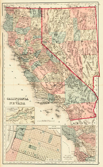 66-California Map By O.W. Gray & Son