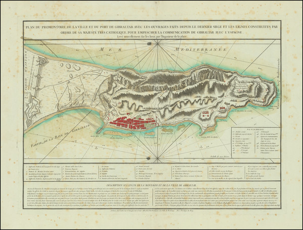 5-Gibraltar Map By Jean Lattré