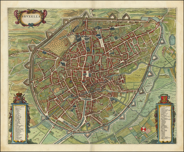 70-Belgium Map By Johannes Blaeu