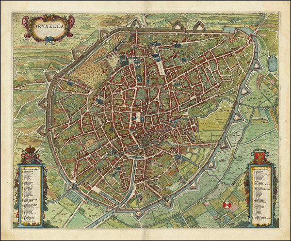 89-Belgium Map By Johannes Blaeu