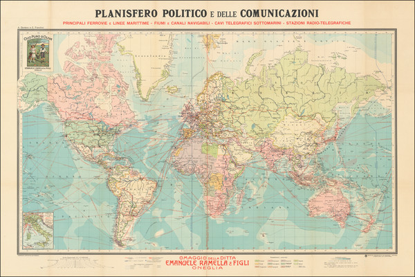 11-World Map By Istituto Geografico de Agostini