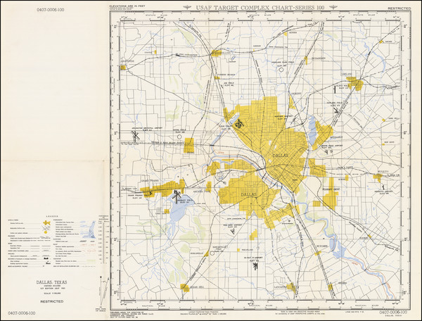 93-Texas and Cold War Map By United States Air Force