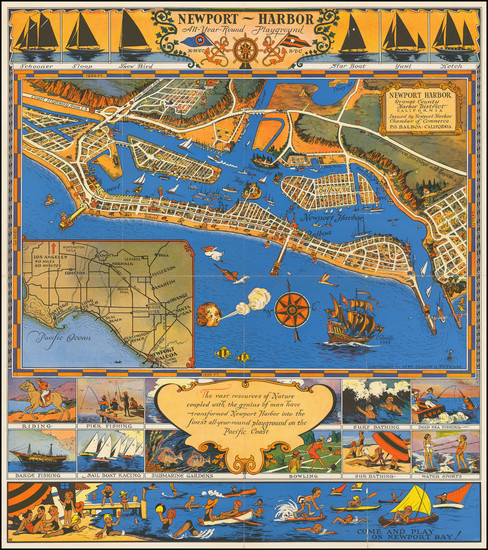 26-Pictorial Maps and Other California Cities Map By Claude Putnam