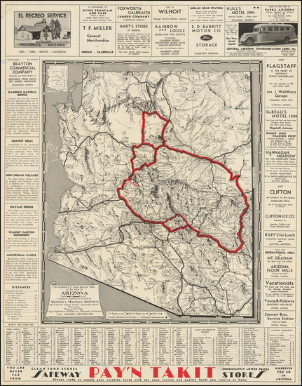 44-Arizona and Pictorial Maps Map By Harriet F. Cobb