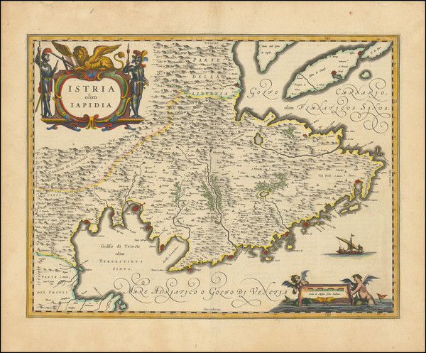 11-Croatia & Slovenia and Northern Italy Map By Willem Janszoon Blaeu