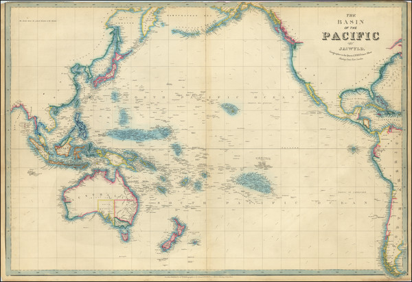 95-Australia & Oceania, Pacific and Oceania Map By James Wyld