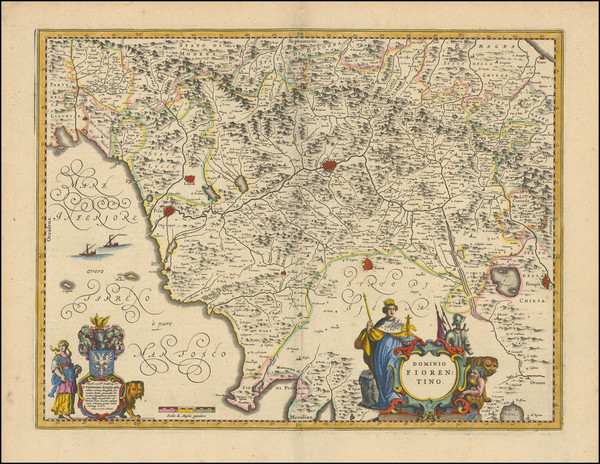 72-Northern Italy Map By Johannes et Cornelis Blaeu