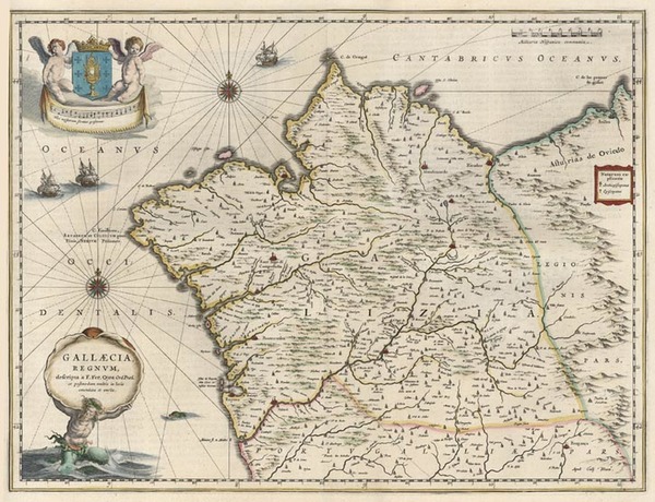 72-Europe and Spain Map By Willem Janszoon Blaeu