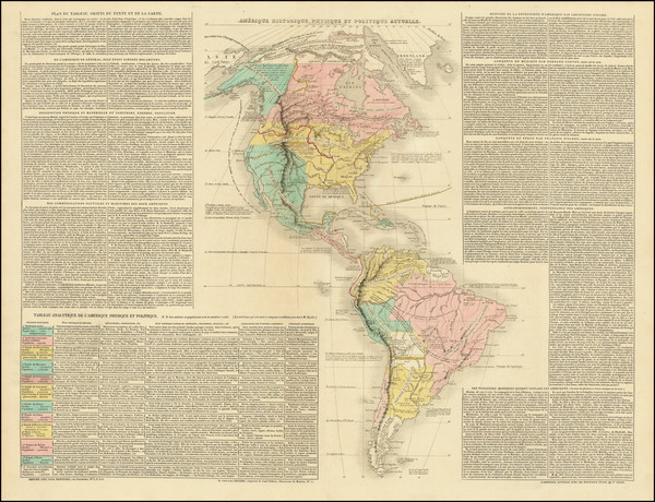 17-North America, South America and America Map By Paul Renouard