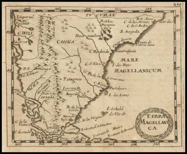 6-Argentina and Chile Map By Pierre Du Val / Johann Hoffmann