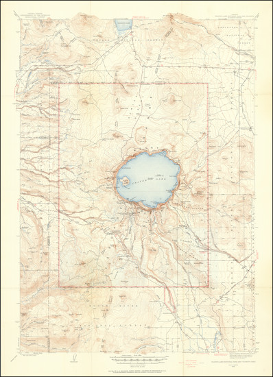 90-Oregon Map By U.S. Geological Survey