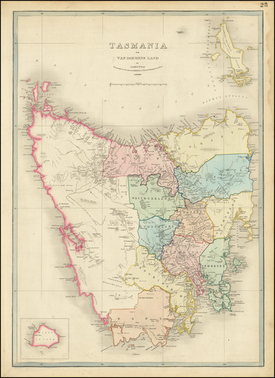 65-Australia Map By James Wyld