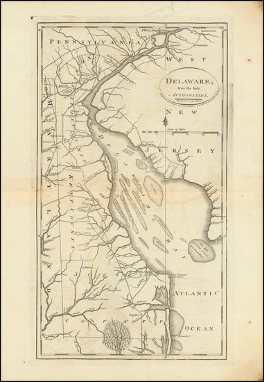 5-Delaware Map By Mathew Carey