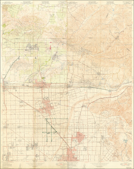 8-California and Los Angeles Map By U.S. Department of the Interior Geological Survey