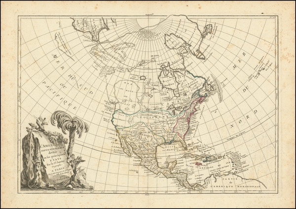 78-North America Map By Jean Janvier